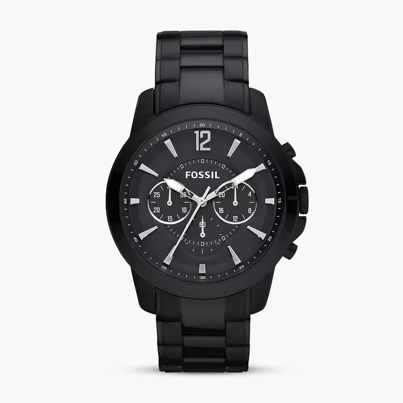 Fossil Grant Chronograph Black Dial Black Men's Watch | FS4723