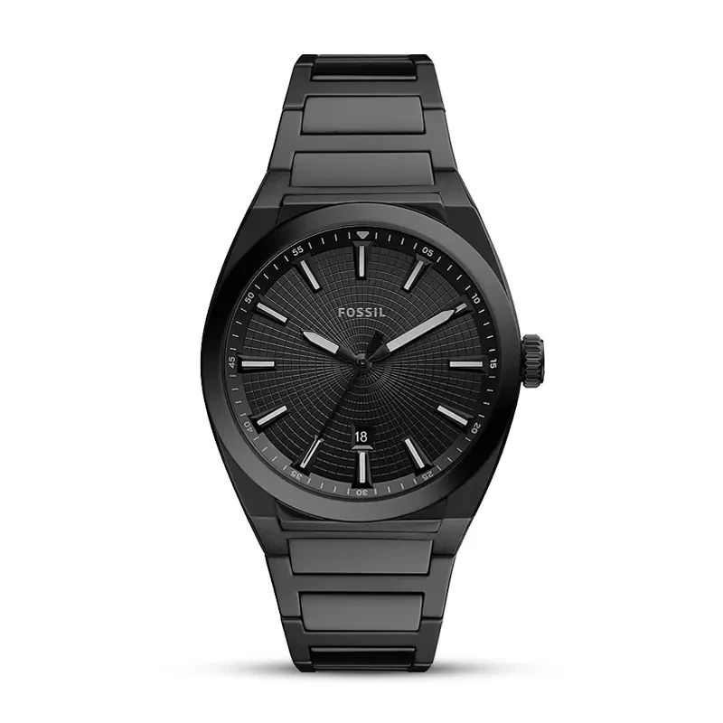 Fossil Everett Black Sunray Textured Dial Men's Watch | FS5824