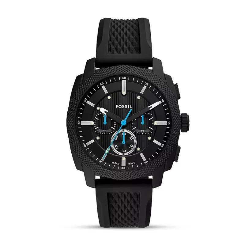 Fossil Machine Chronograph Black Silicone Men's Watch | FS6099