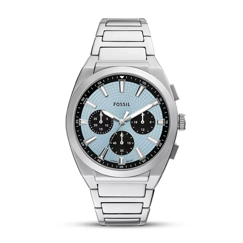 Fossil Everett Chronograph Ice Blue Panda Dial Men’s Watch | FS6105