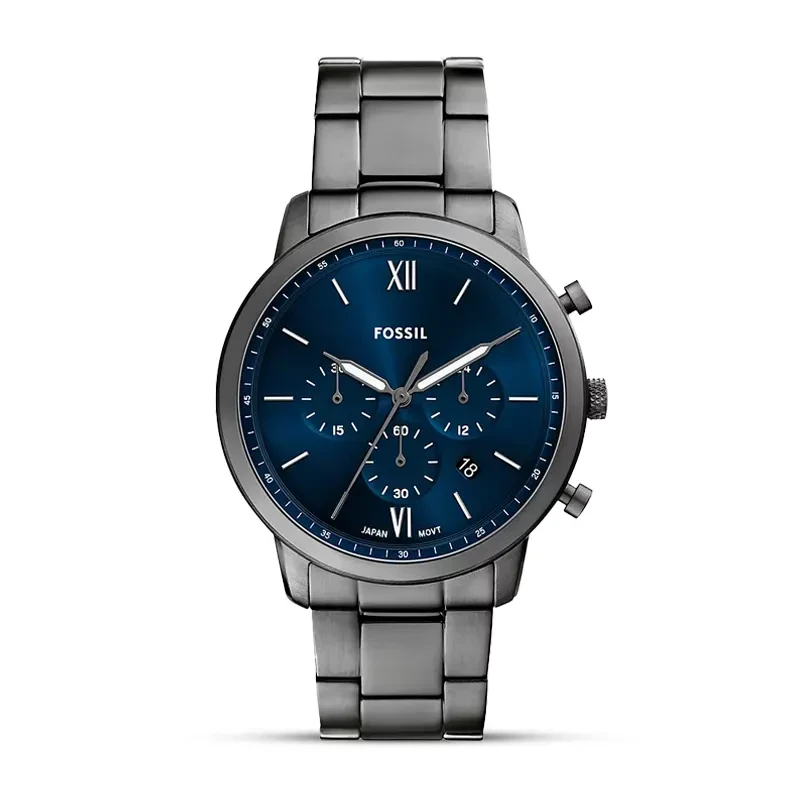 Fossil Neutra Chronograph Blue Dial Gunmetal Men's Watch | FS6111