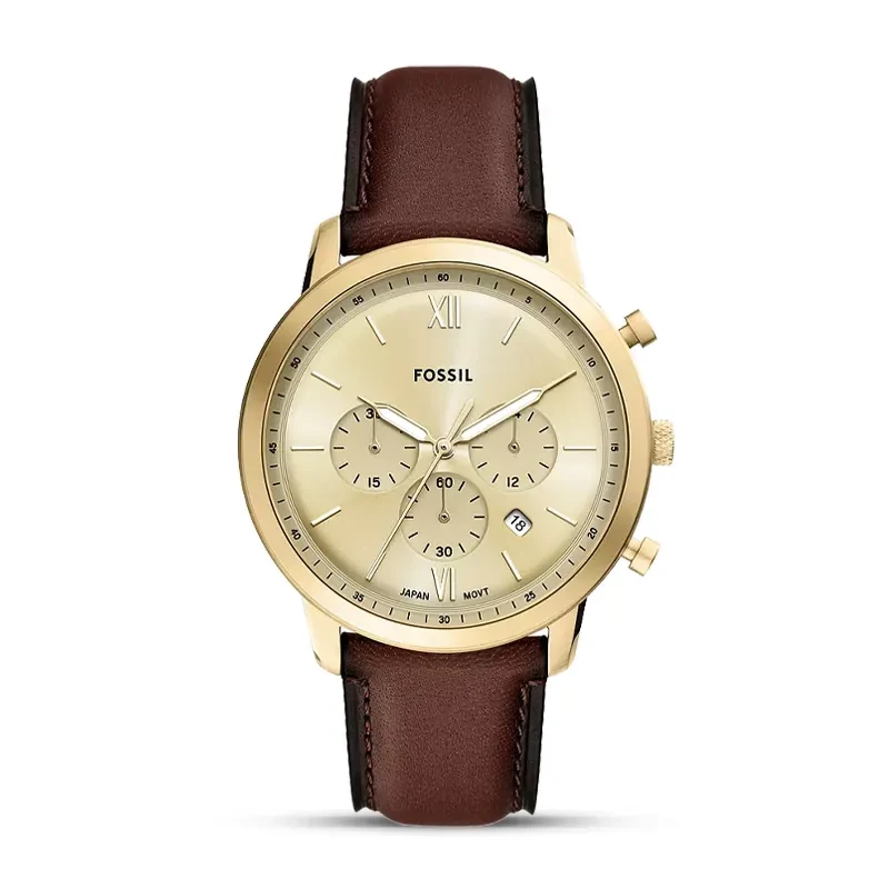 Fossil Neutra Chronograph Gold Dial Men's Watch | FS6113