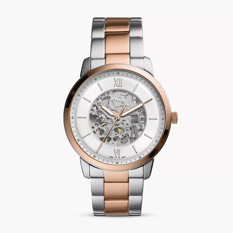 Fossil Neutra Automatic Two-tone Skeleton Dial Men's Watch | ME3196