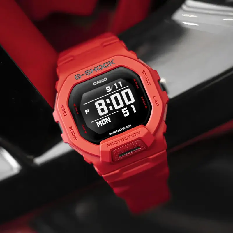 Casio G-Shock GBD-200RD-4 G-Squad Red Out Sports Edition Men's Watch