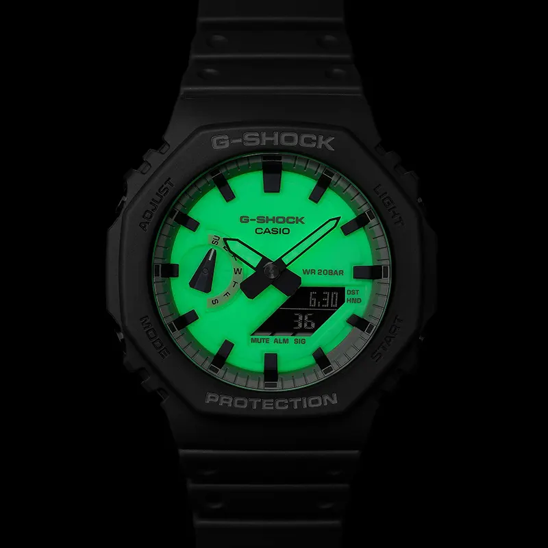 Casio G-Shock GA-2100HD-8A Glowing Luminescent Dial Men's Watch