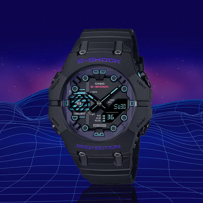 Casio G-Shock GA-B001CBR-1A Spectrum Carbon Core Guard (Bluetooth) Men's Watch