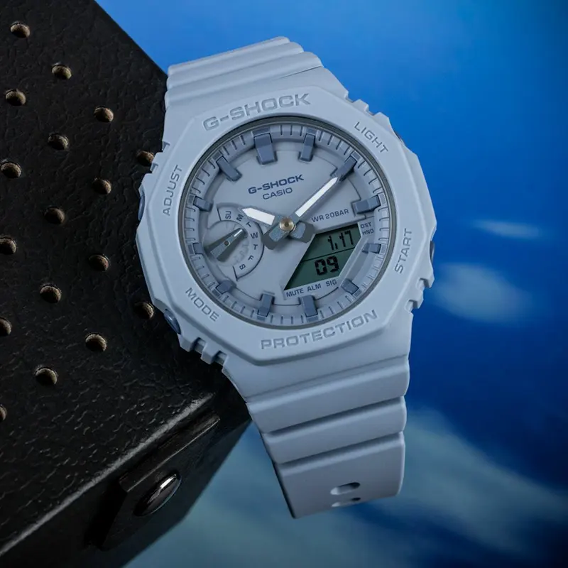 Casio G-Shock GMA-S2100BA-2A2 Carbon Core Guard Light Blue Dial Watch