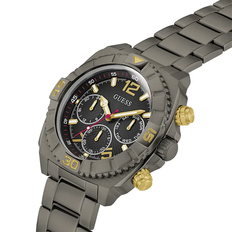 Guess Traction Gunmetal Multi-function Men’s Watch | GW0800G2