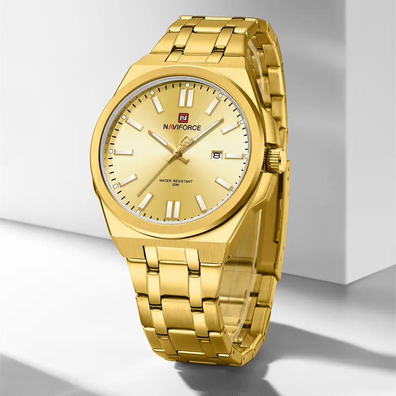 Naviforce NF9226 Gold Dial Gold-tone Men's Watch