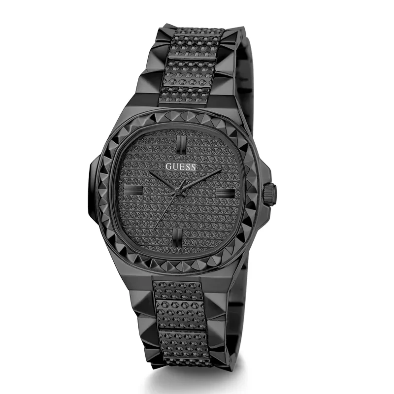 Guess Rebellious Black Dial Ladies Watch | GW0601L2