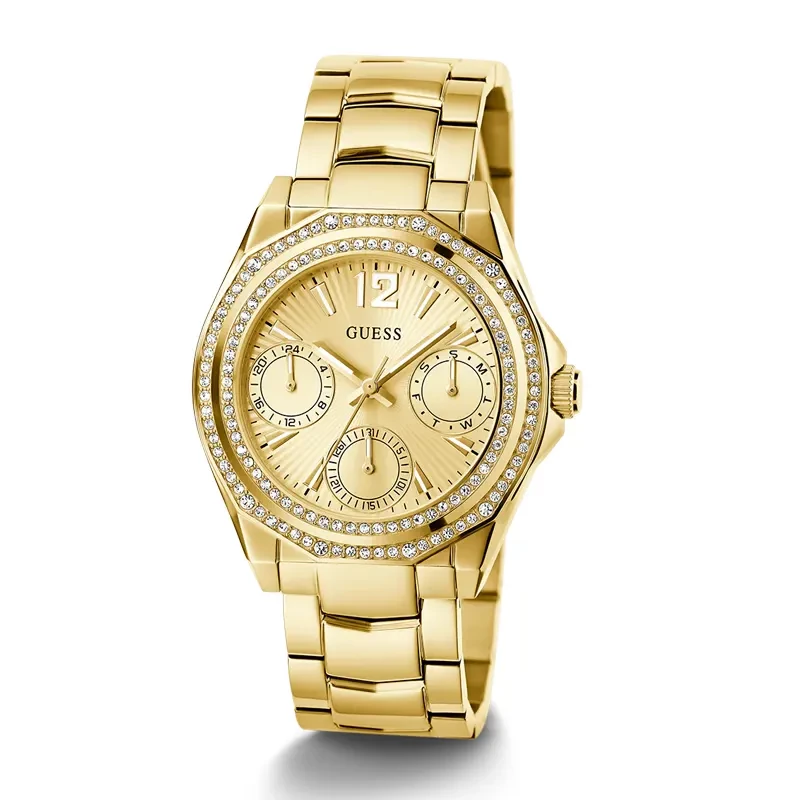 Guess Ritzy Gold-tone Champagne Dial Ladies Watch | GW0685L2