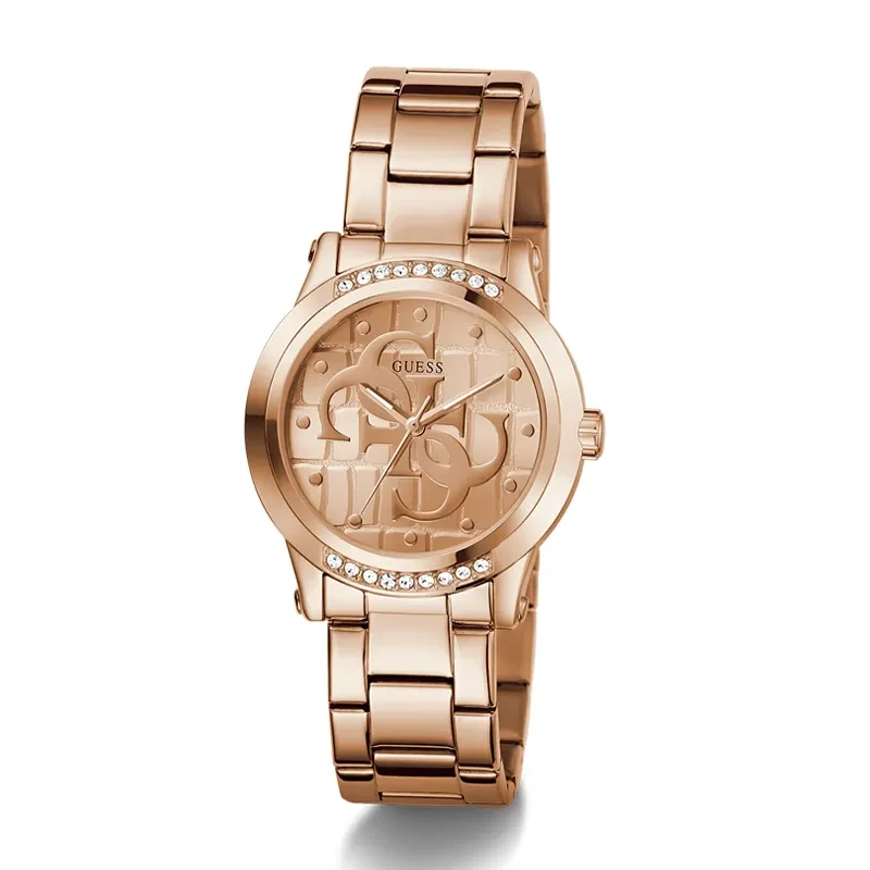 Guess Annette Rose Gold-tone Rose Dial Ladies Watch | GW0861L3