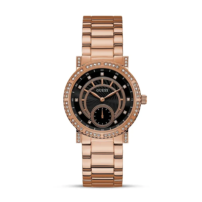 Guess Constellation Black Dial Ladies Watch | W1006L2