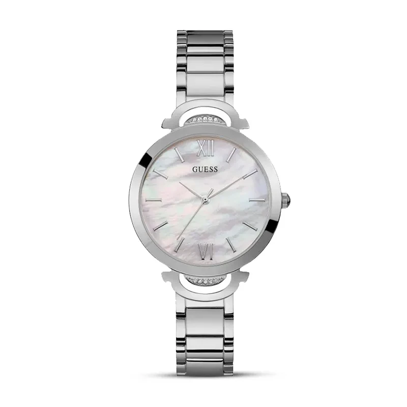 Guess Opal MOP Dial Silver-Tone Ladies Watch | W1090L1