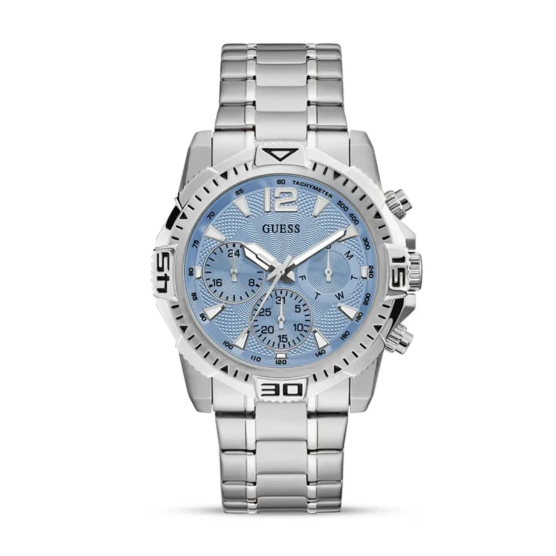 Guess Commander Ice Blue Dial Men’s Watch | GW0056G2