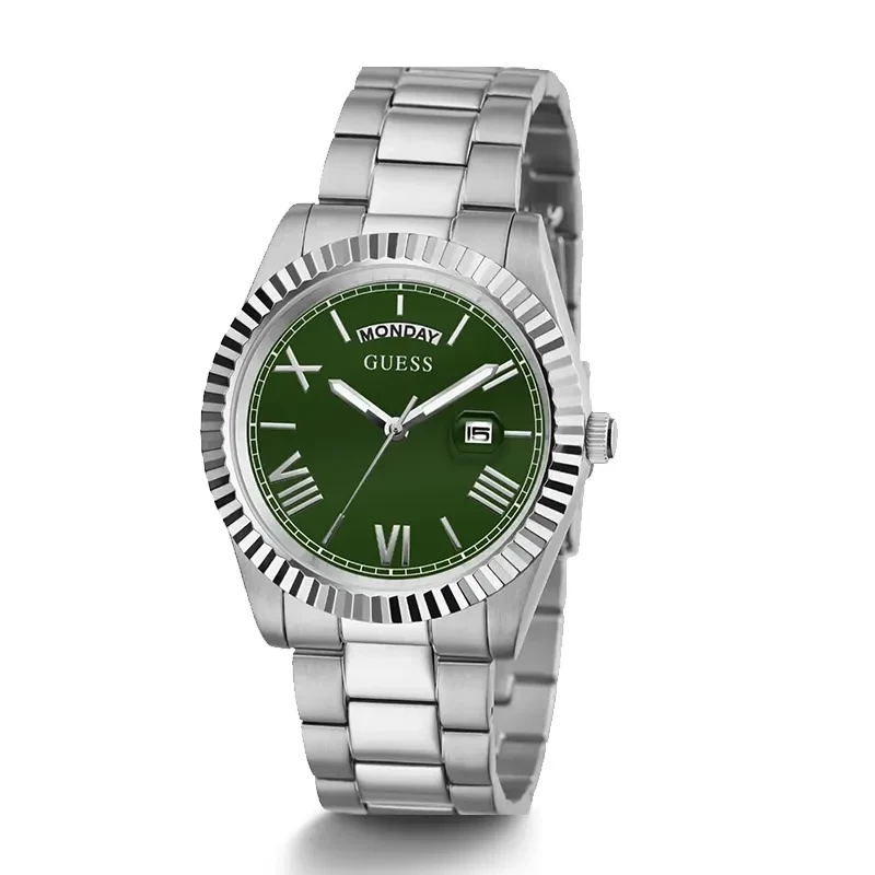 Guess Connoisseur Day-Date Green Dial Men’s Watch | GW0265G10