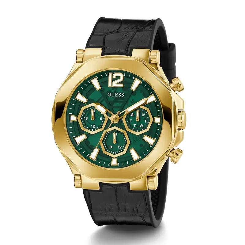 Guess Edge Multi-function Green Dial Men’s Watch | GW0492G3