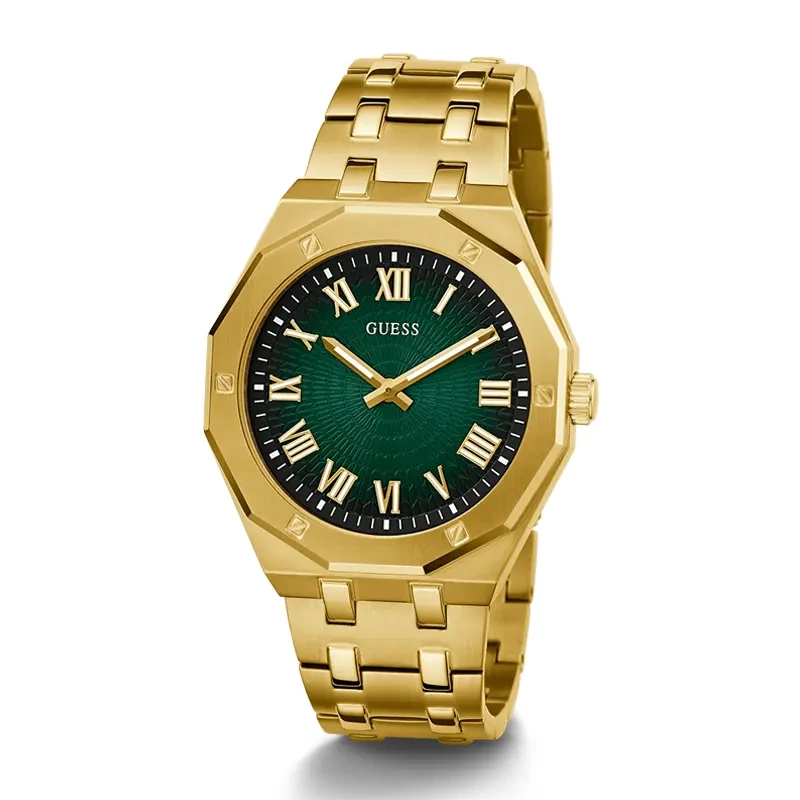 Guess Asset Green Dial Gold-tone Men's Watch | GW0575G2