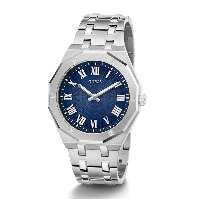 Guess Asset Blue Sunray Dial Men's Watch | GW0575G4