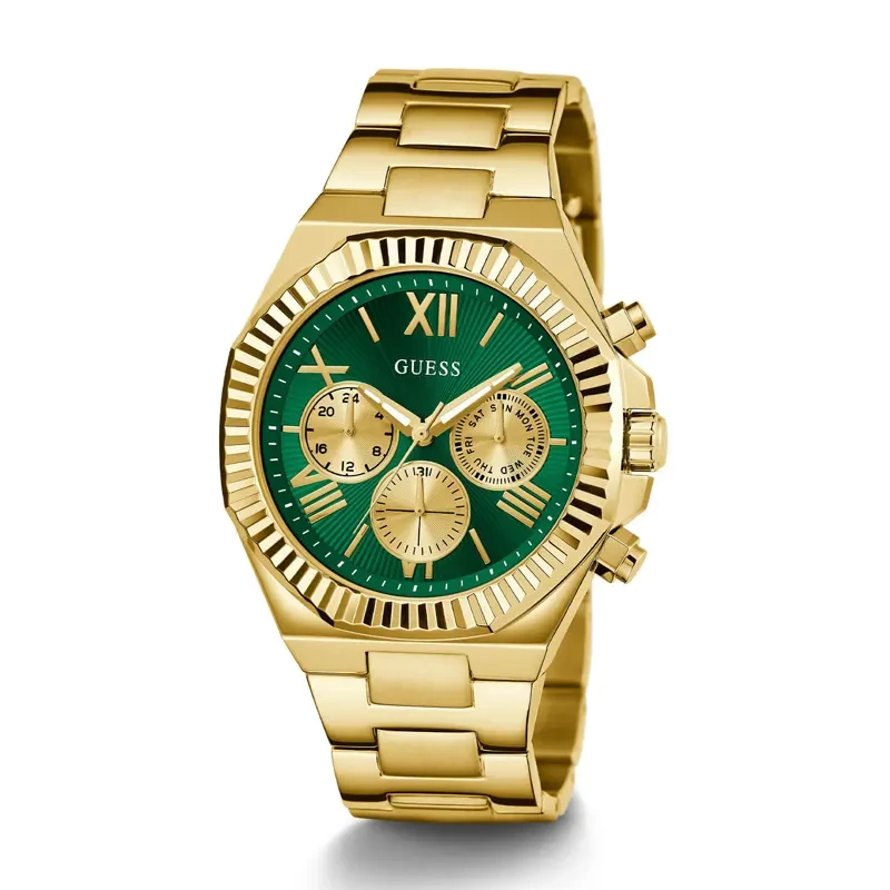 Guess Equity Multi-function Green Dial Men’s Watch | GW0703G2