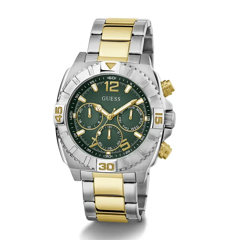 Guess Traction Multi-function Green Dial Men’s Watch | GW0800G1