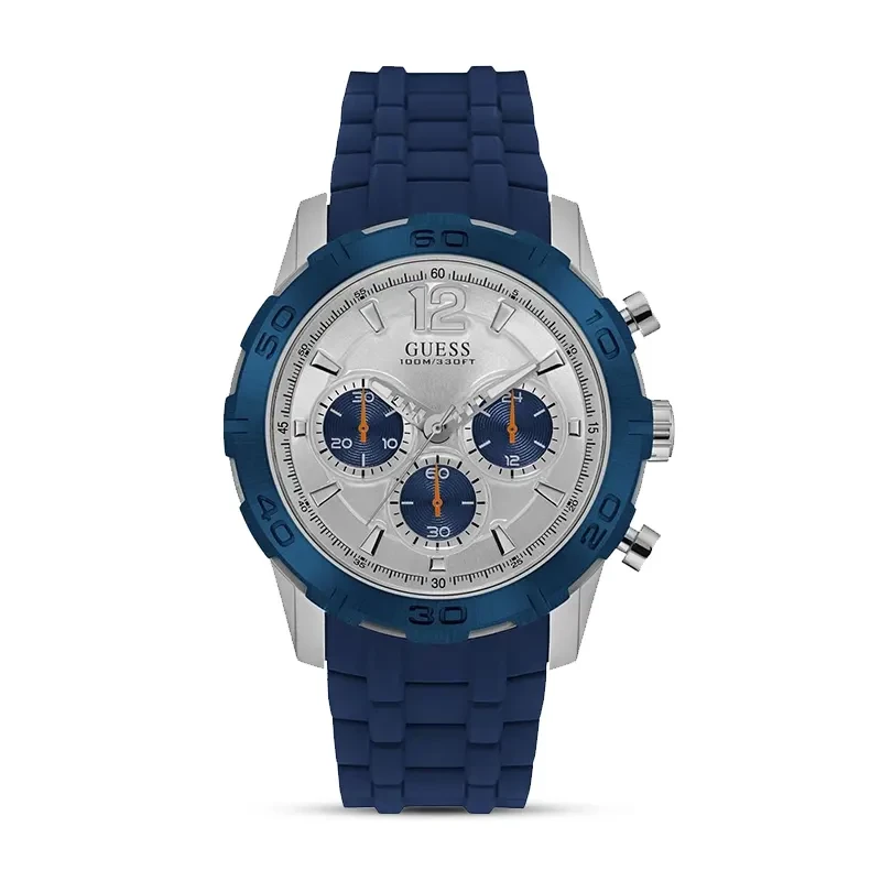 Guess Caliber Chronograph Silver Dial Men’s Watch | W0864G6