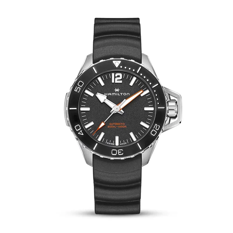 Hamilton Khaki Navy Frogman Black Dial Automatic Men's Watch | H77825330