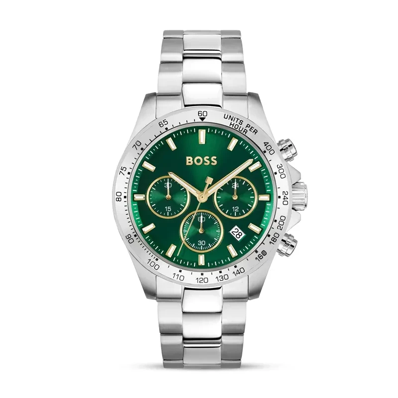 Hugo Boss Hero Chronograph Green Dial Men's Watch 1514217