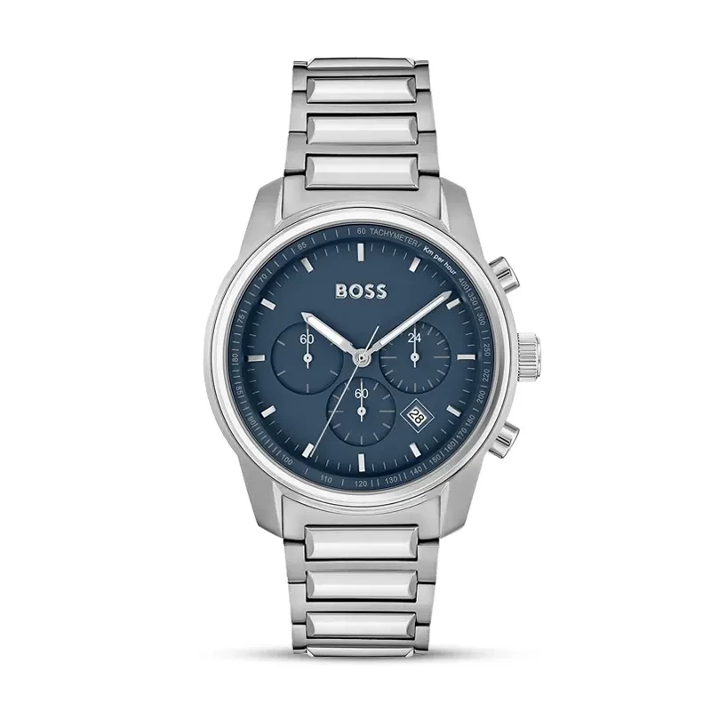 Hugo Boss Trace Chronograph Blue Dial Men's Watch | 1514007