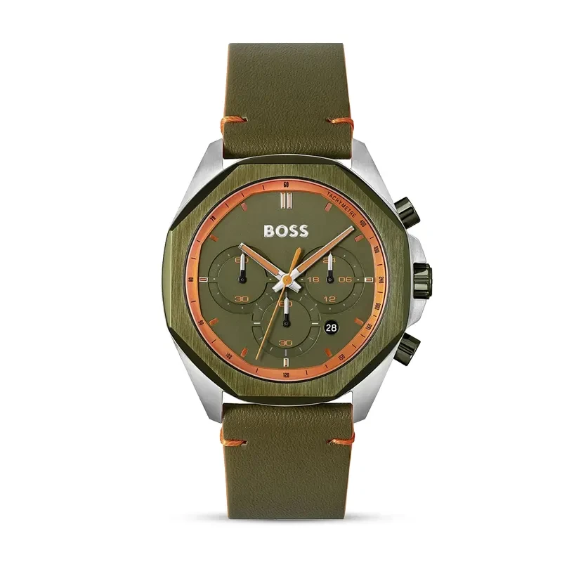 Hugo Boss Cloud Chronograph Green Dial Men's Watch | 1514018