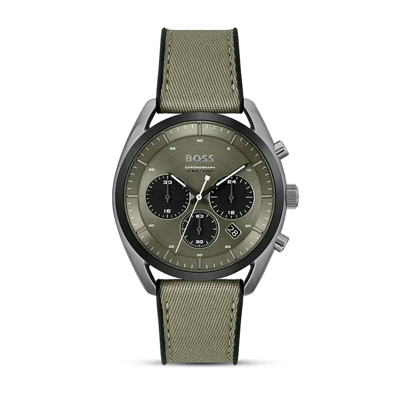 Hugo Boss Top Chronograph Green Dial Men's Watch | 1514092