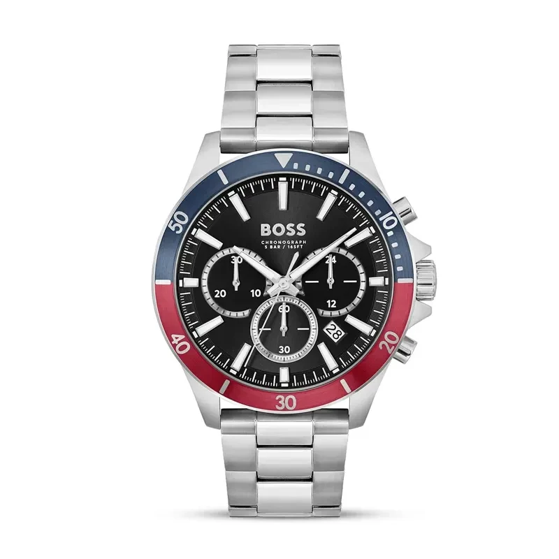 Hugo Boss Troper Chronograph Pepsi Black Dial Men's Watch | 1514108