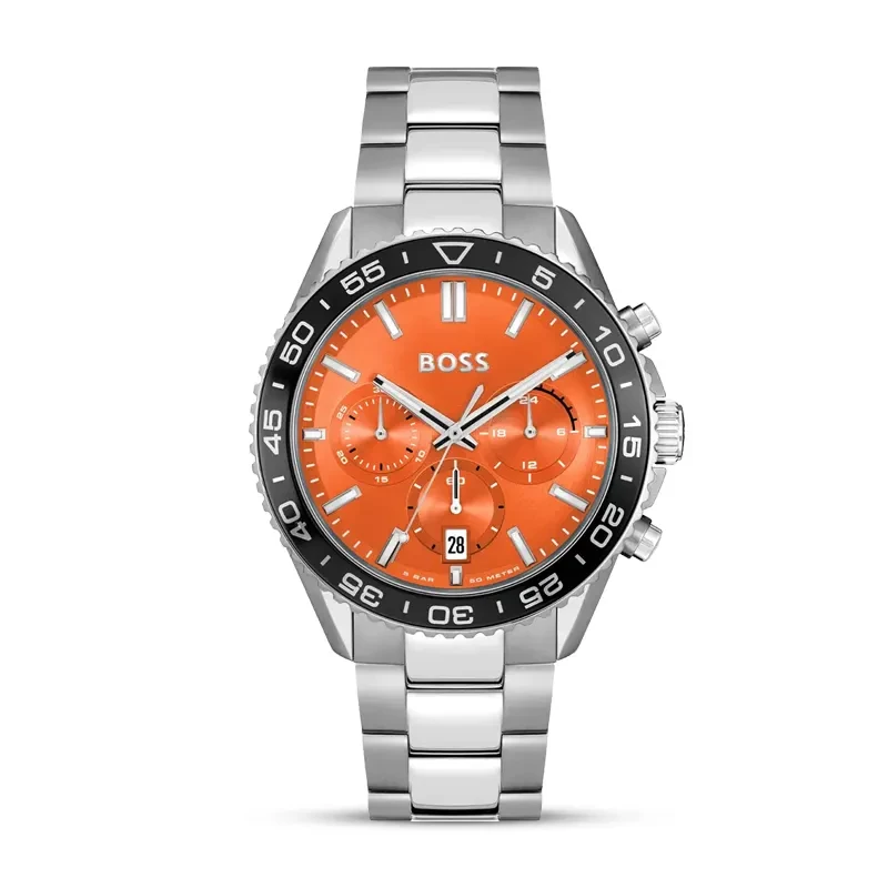 Hugo Boss Runner Chronograph Orange Dial Men's Watch | 1514162