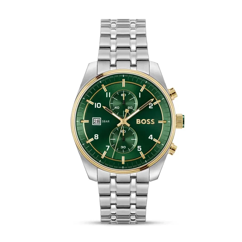 Hugo Boss Skytraveller Chronograph Green Dial Men's Watch | 1514195