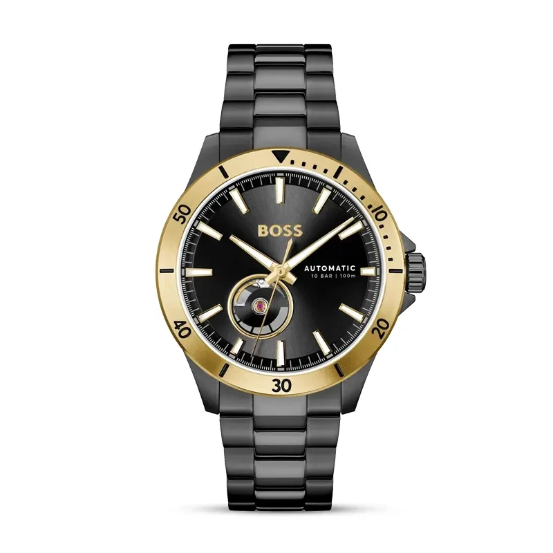 Hugo Boss Troper Automatic Black Dial Men's Watch | 1514203