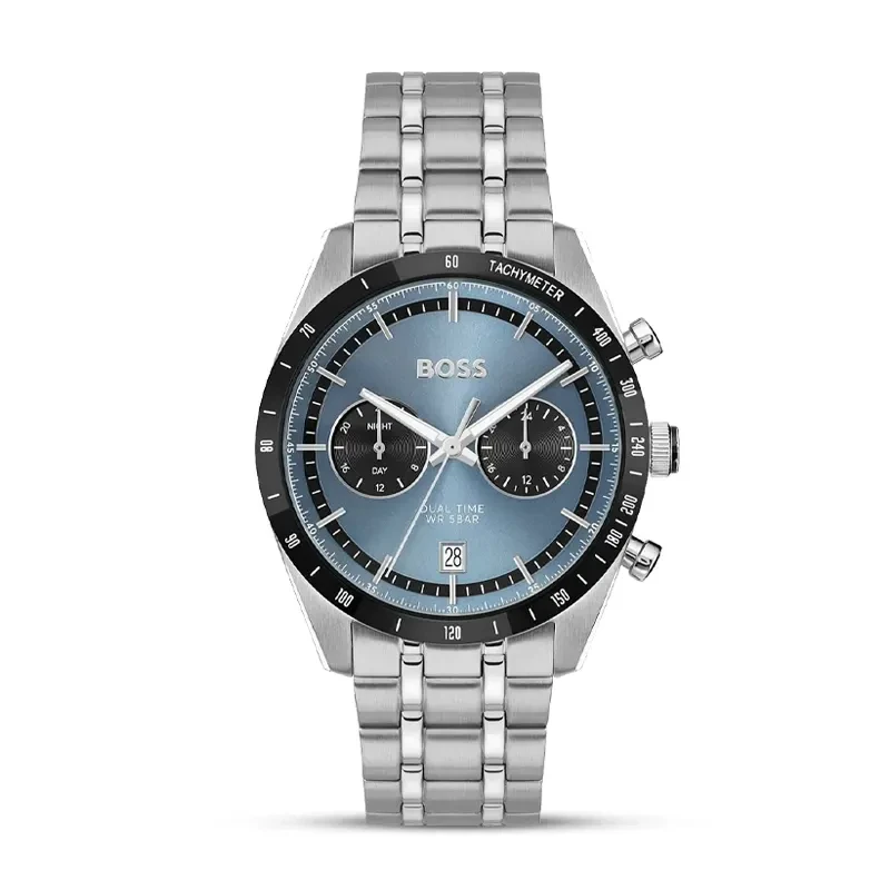 Hugo Boss Tourmaster Dual Time Light Blue Dial Men's Watch | 1514286