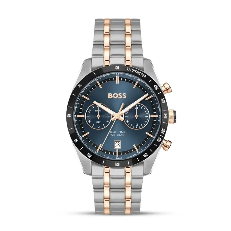 Hugo Boss Tourmaster Blue Dial Two-Tone Men's Watch | 1514288