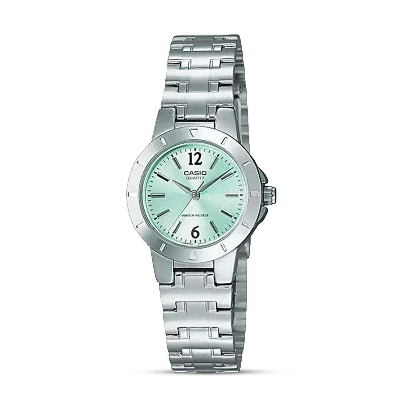 Casio Enticer LTP-1177A-3A Green Dial Ladies Watch