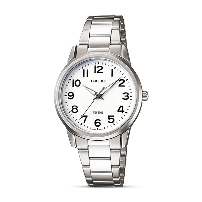 Casio Enticer LTP-1303D-7B White Dial Ladies Watch