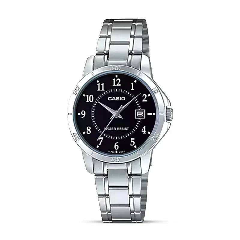 Casio LTP-V004D-1B Black Dial Ladies Watch