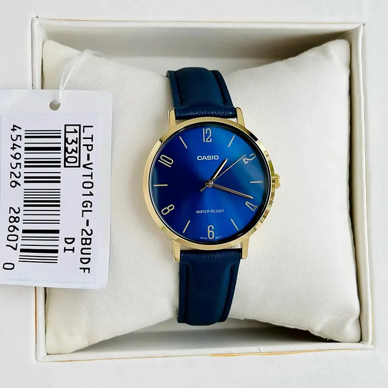 Casio Enticer LTP-VT01GL-2B Blue Dial Ladies Watch