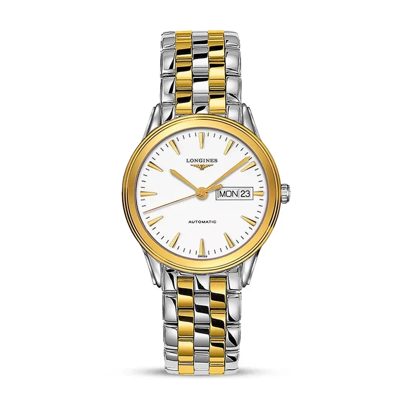 Longines Flagship Automatic White Dial Two-tone Men's Watch | L4.899.3.22.7