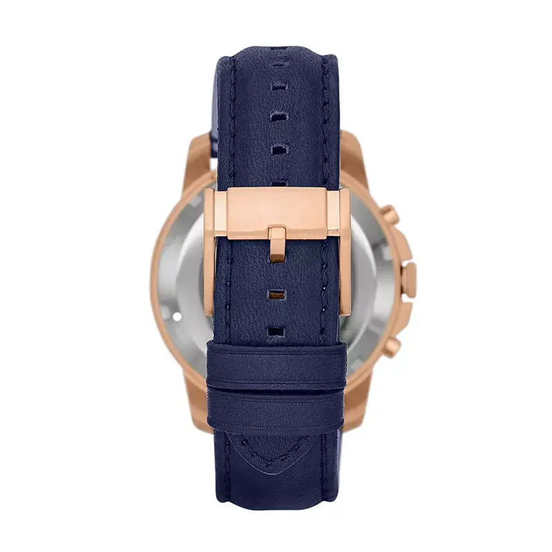 Fossil Grant Sport Automatic Navy Blue Leather Men's Watch | ME3029