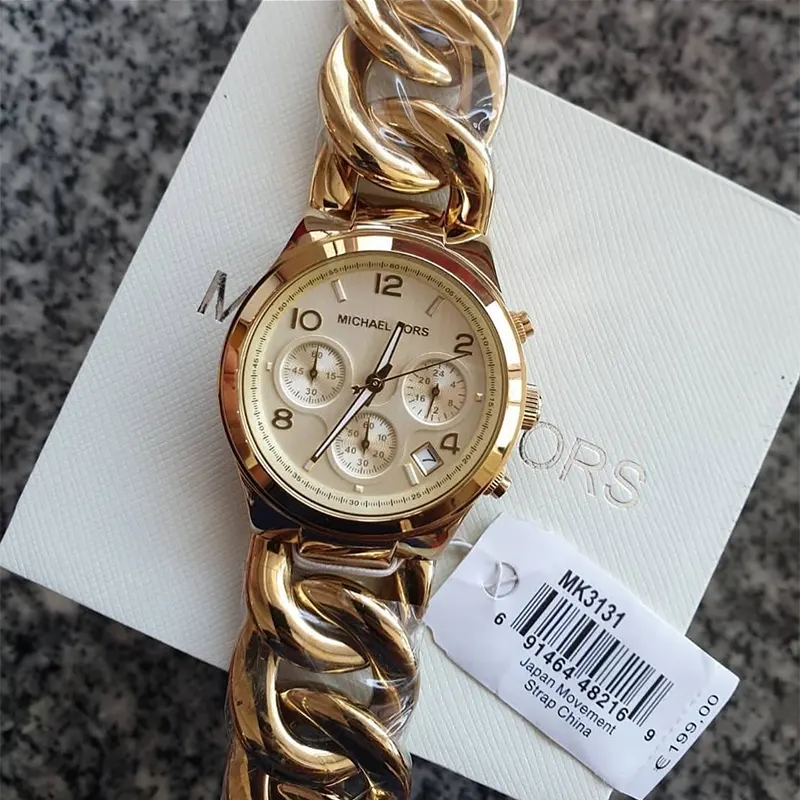 Michael Kors Runway Chronograph Gold-tone Ladies Watch | MK3131