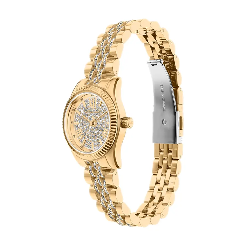 Michael Kors Petite Lexington Pavé Gold-Tone Ladies Watch | MK7575