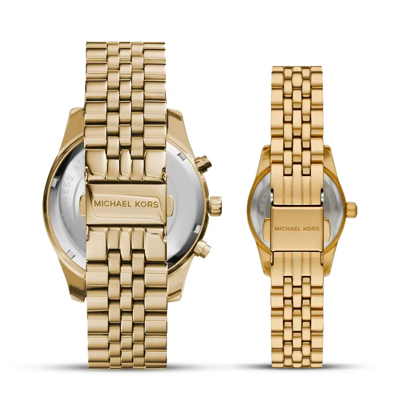 Michael Kors Lexington Champagne Dial Couple Watch | MK8281 | MK4741