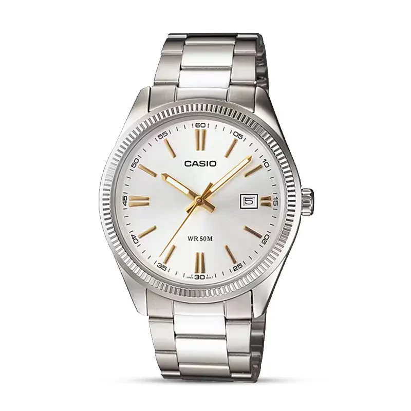 Casio Enticer MTP-1302D-7A2V White Dial Men's Watch