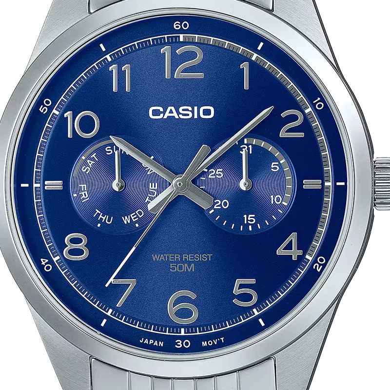 Casio Enticer MTP-E340D-2AV Blue Dial Men's Watch