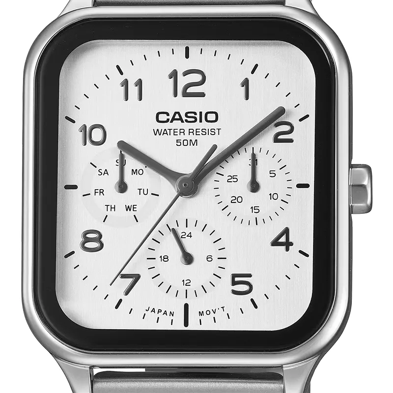 Casio Enticer Multifunction White Dial Men's Watch | MTP-M306D-7AV