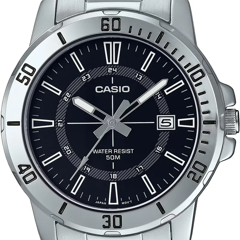 Casio Enticer MTP-VD01D-1CV Black Dial Men's Watch